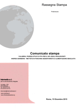 Rassegna stampa Crotone 14-12-2015