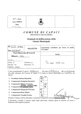 Delibera di Giunta n. 232/2011