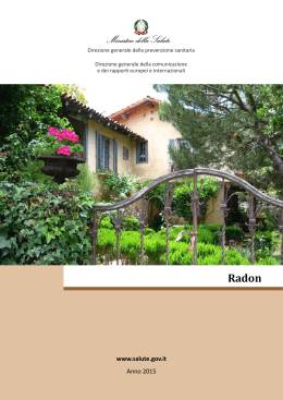 Radon - Ministero della Salute