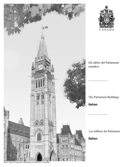 Gli edifici del Parlamento canadese