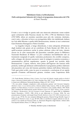 Melchiorre Gioia e la Rivoluzione