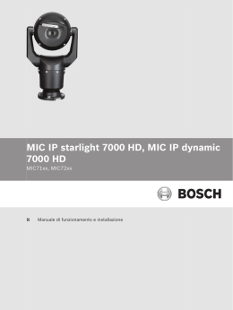 Manuale di funzionamento e installazione