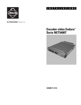 Encoder video Endura® Serie NET5400T