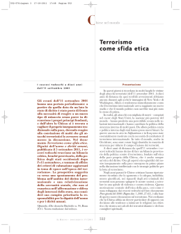 Terrorismo come sfida etica - Edizioni Dehoniane
