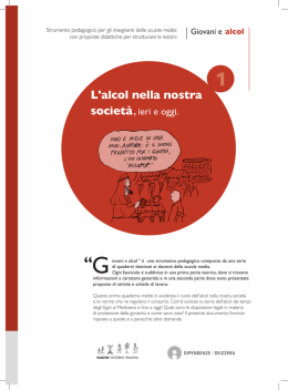 L`alcol nella nostra societ&agrave;