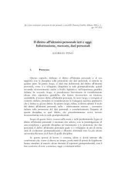 Identità personale - Università degli Studi di Palermo