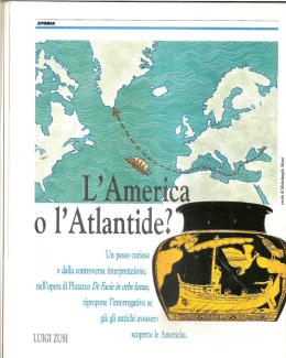 L`America o Atlantide? - Gruppo Astrofili Tau Tarquinia