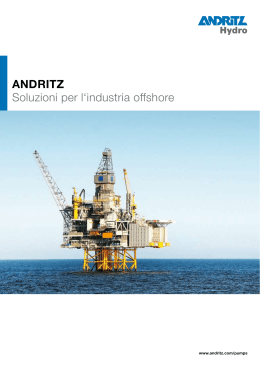ANDRITZ Soluzioni per l`industria offshore