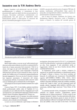 Incontro con la T/N Andrea Doria