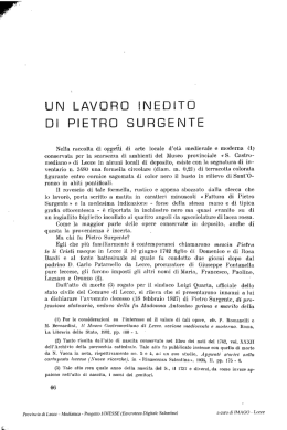 un lavoro inedito di pietro sorgente