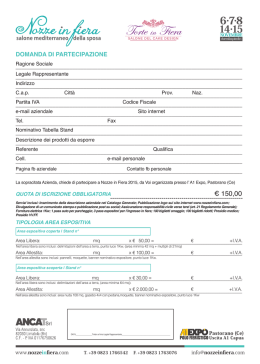 Scarica la domanda di partecipazione