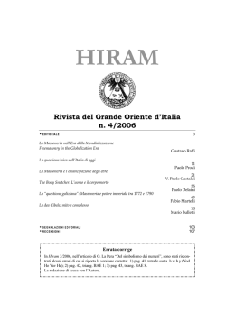 Scarica il pdf - Grande Oriente d`Italia