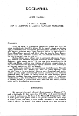 DOCUMENTA - Sant`Alfonso e dintorni