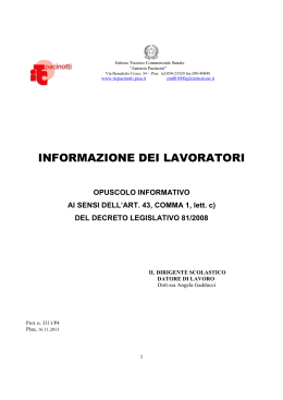 Inform. LAVORATORI - ITC Antonio Pacinotti