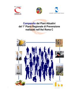 Compendio dei Piani Attuativi del 1° Piano
