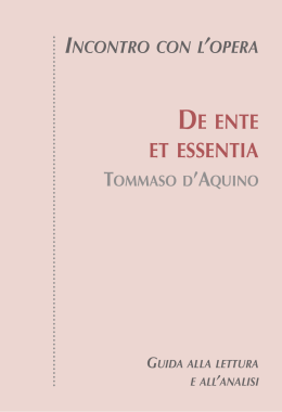 De Ente et Essentia (guida)