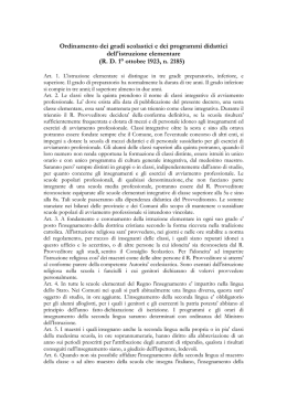 I programmi del 1923