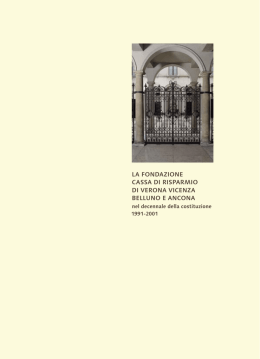 L`intero volume - Fondazione Cariverona