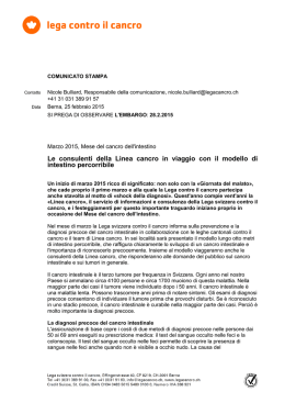 Le consulenti della Linea cancro in viaggio con il modello