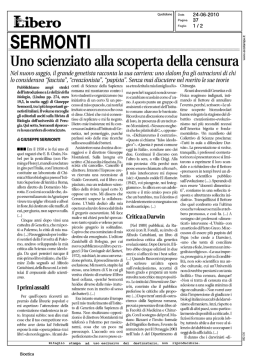Uno scienziato alla scoperta della censura