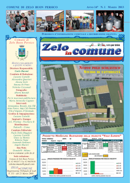 Zelo in Comune_Marzo_2013 - Comune di Zelo Buon Persico