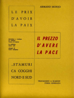Il prezzo d`avere la pace