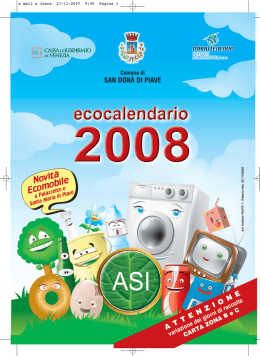 il calendario 2008