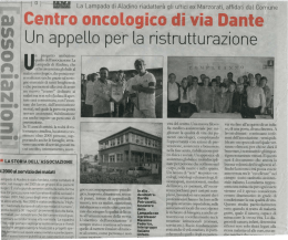 Centro oncologico di via Dante - Noi Brugheiro