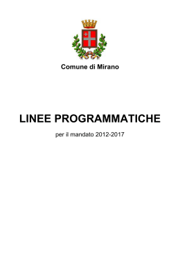 Linee programmatiche