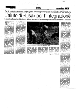 l`aiuto di "lisa"