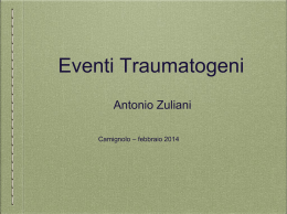 Corso eventi traumatogeni" Antonio Zuliani