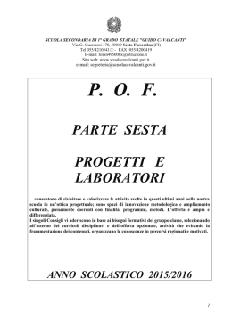 Parte sesta - Scuola Cavalcanti