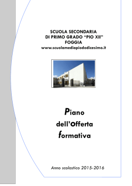 P.O.F. 2015-16 - scuola media pio xii