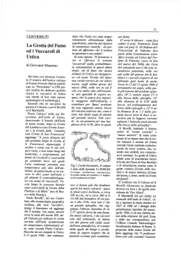 La Grotta del Fumo ed il Vaccarolli di Ustica