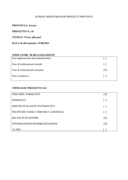 schede allegate al report provincia