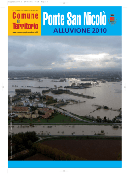 Speciale alluvione - Comune di Ponte San Nicol&ograve;
