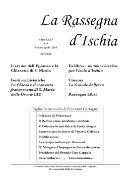 La Rassegna d`Ischia 1/2014