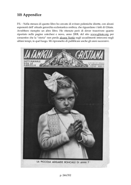 Appendice - GESU` PER ULTIMO