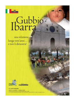 Gubbio a Ibarra - Comunità di Capodarco