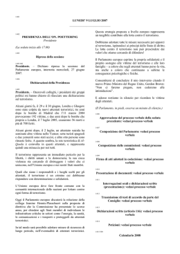 LUNEDI` 9 LUGLIO 2007