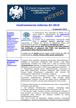 Confcommercio Informa 02-2015