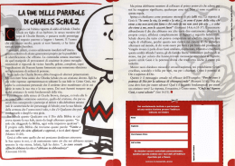 la fine delle parabole di C. Schulz