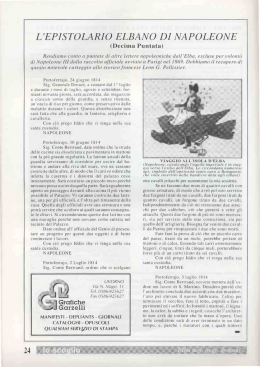 l`epistolario elbano di napoleone