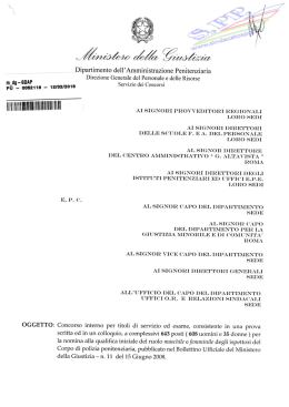 12-02-2016. GDAP PU 005216. Concorso interno per posti 643