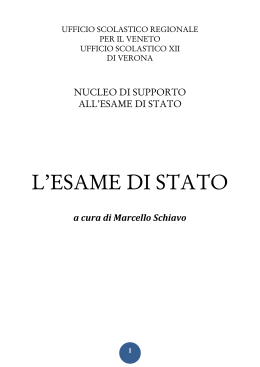 l`esame di stato - MIUR &ndash; USR Veneto