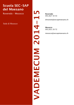 Vademecum Mesocco 2014-15_Versione 26.06.14 - Scuola SEC-SAP