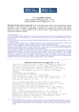 Nuovo Decreto Legislativo 79/2011 sul Turismo