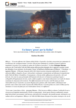 Un futuro `green` per la Sicilia?