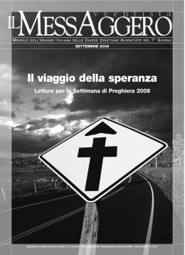 settimana di preghiera-2008 - Avventisti del Settimo Giorno