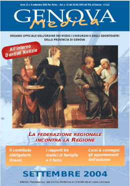 settembre 2004 - Ordine dei Medici di Genova